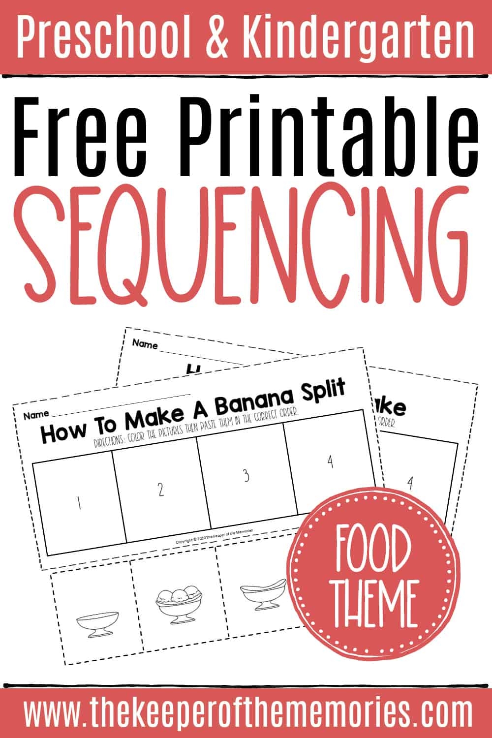 Cut And Paste Printable Sequencing Worksheets