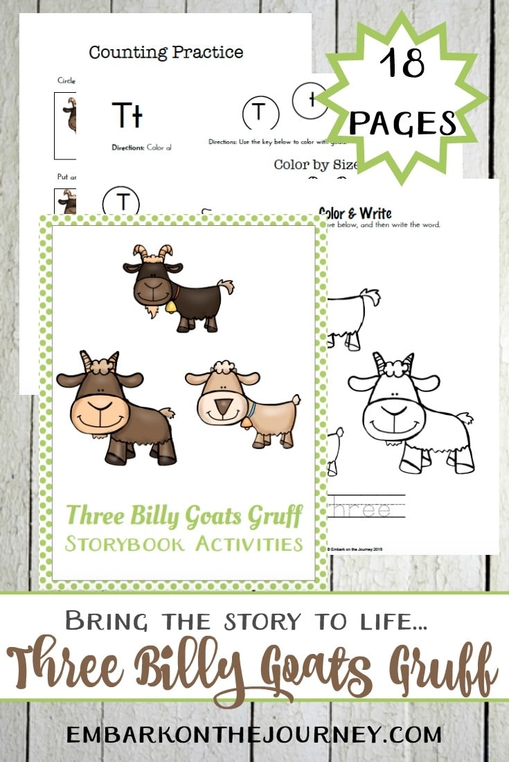Billy Goats Gruff Printable Worksheets Booklet
