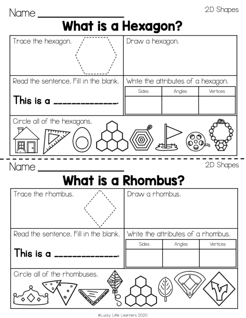 2Nd Grade Geometry Worksheets Printable