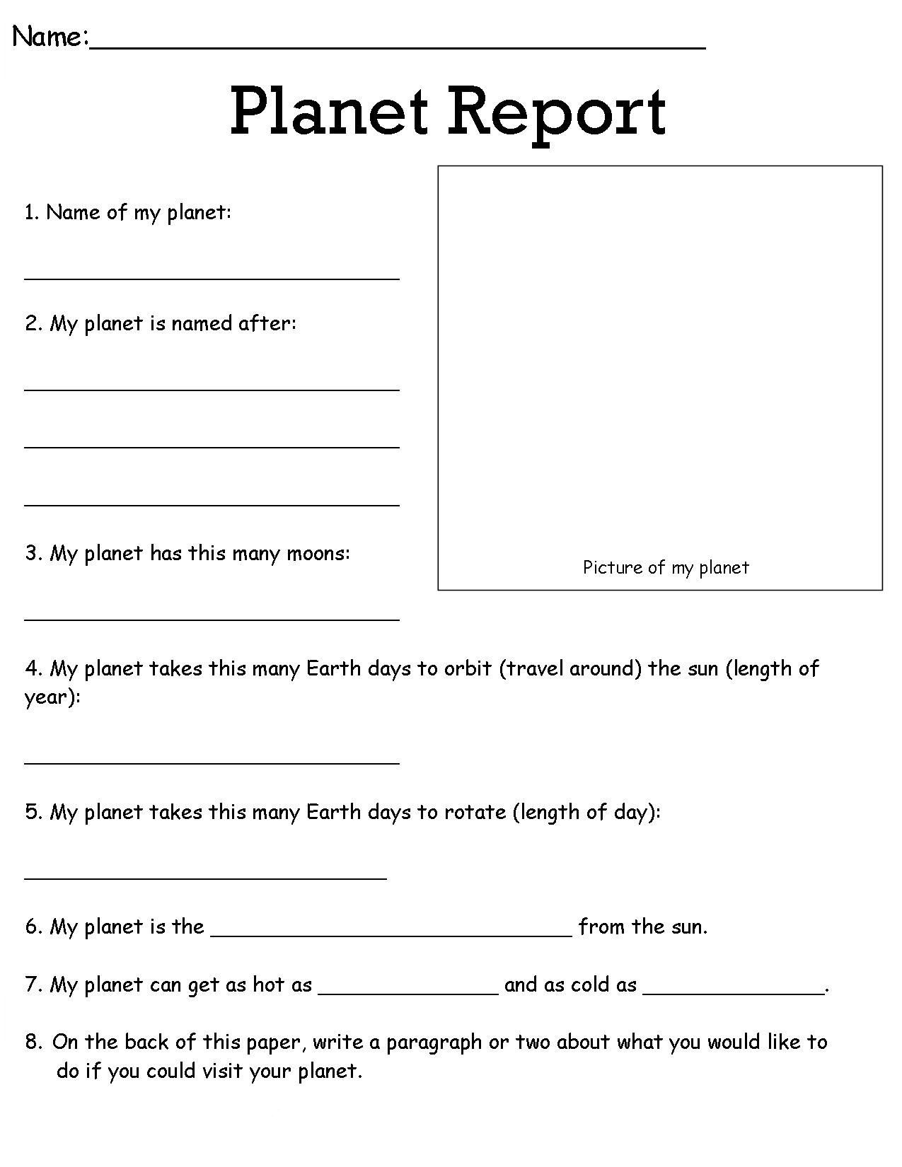 4Th Grade Printable Science Worksheets
