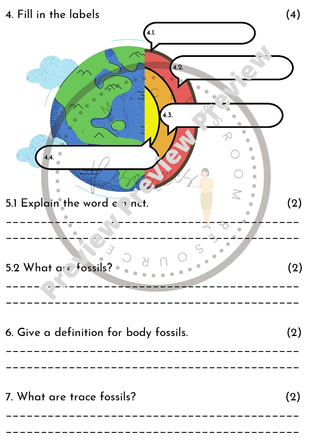 5Th Grade Science Printable Worksheets