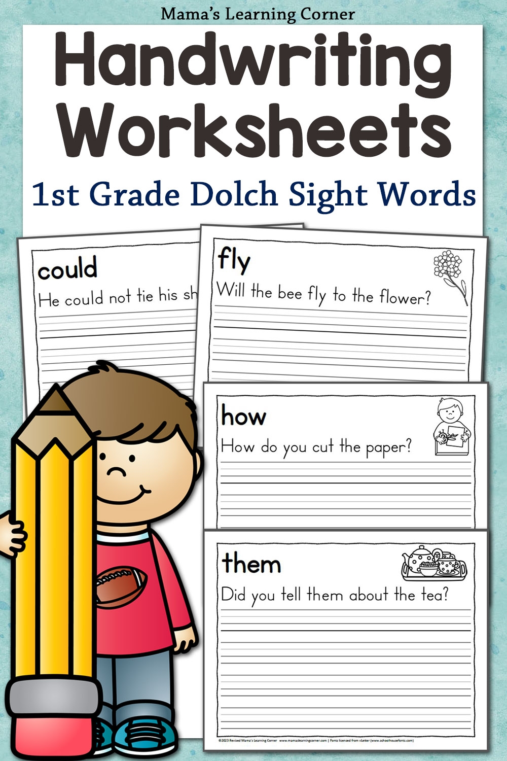 First Grade Handwriting Worksheets Free Printable