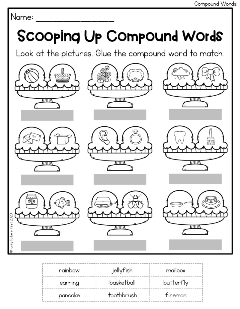 1St Grade Language Worksheets Printable