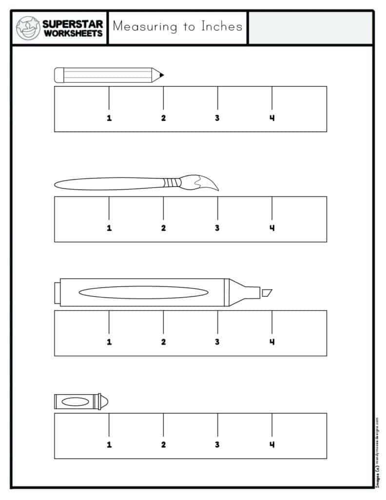 Kindergarten Measurement Worksheets Superstar Worksheets
