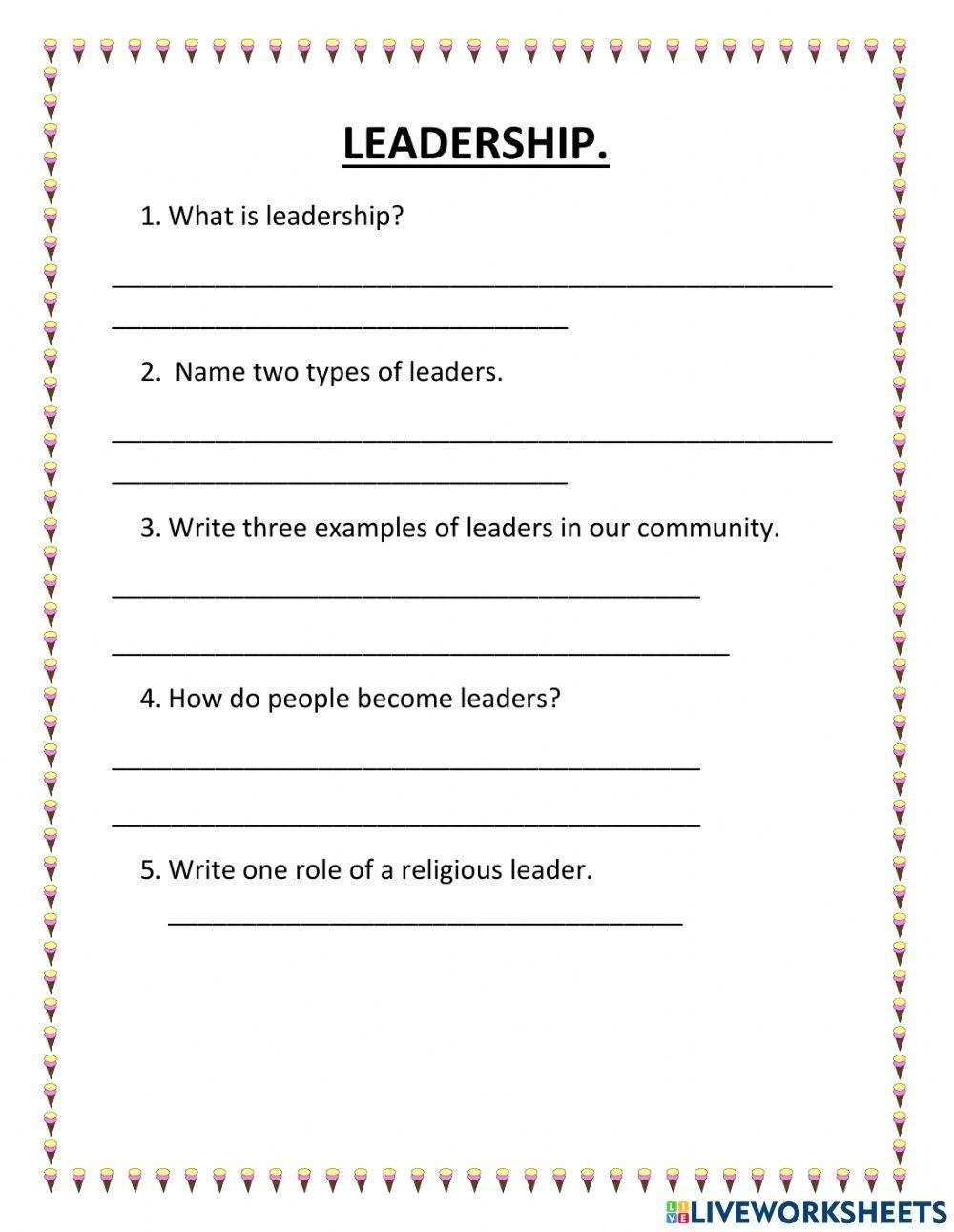 First Grade Leader Worksheets Free Printable