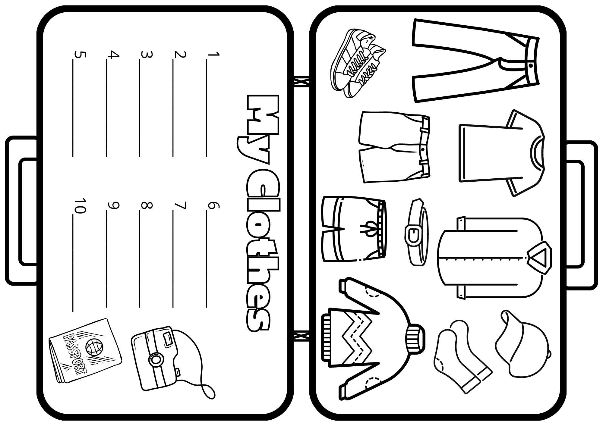 My Clothes Mini Coloring Book Activity For Kids Ezpzlearn