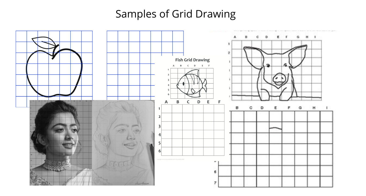 Beginner Printable Mystery Grid Art Worksheets
