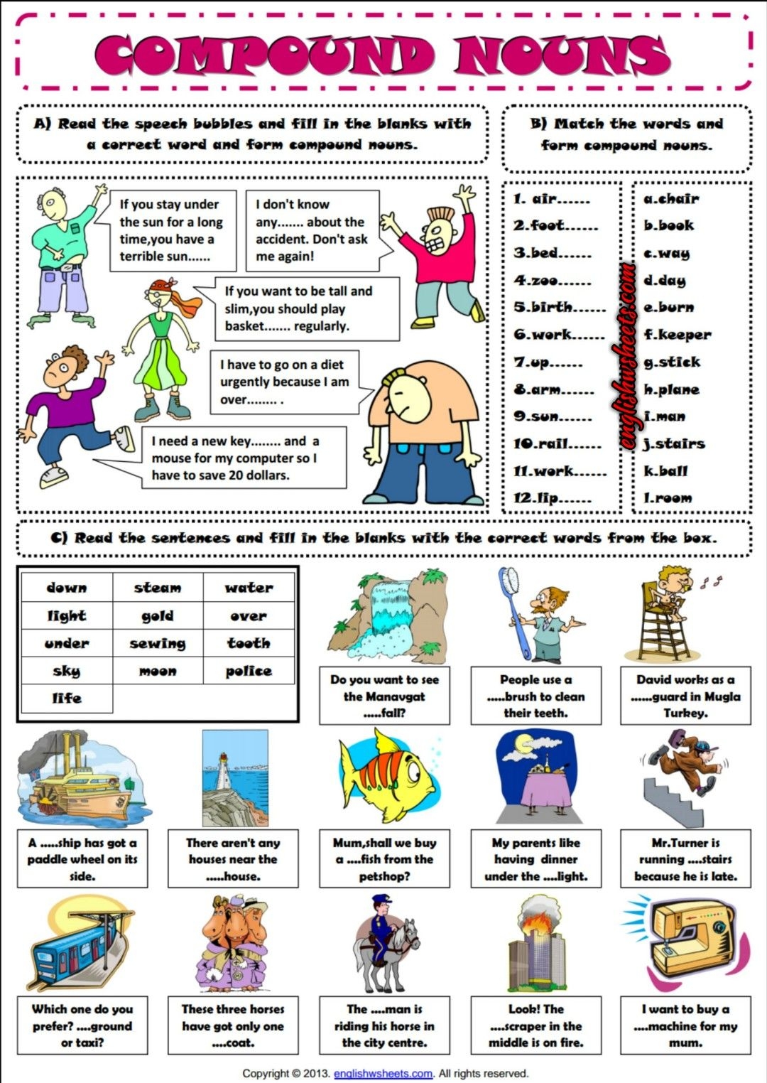 Nouns ESL Printable Worksheets And Exercises