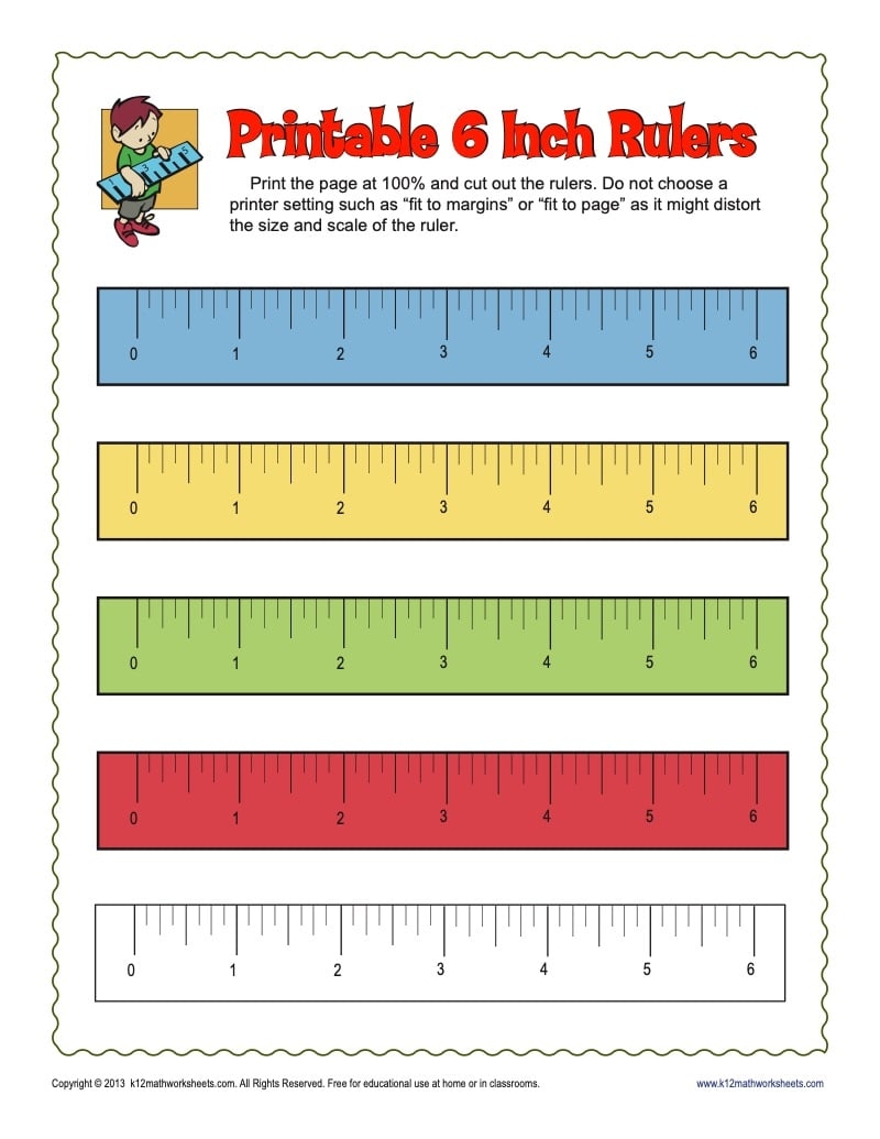 Drawing To Scale In Inches Printable Worksheets