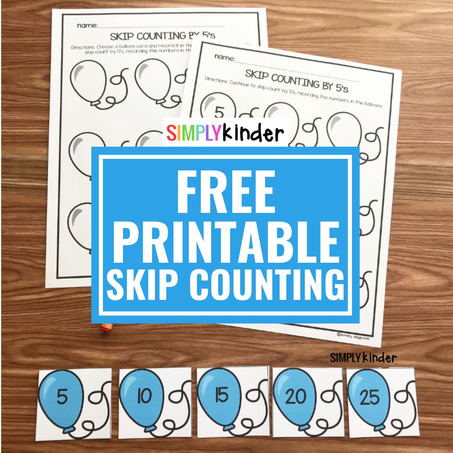 Counting By 5 Free Printable Worksheets Kindergarten