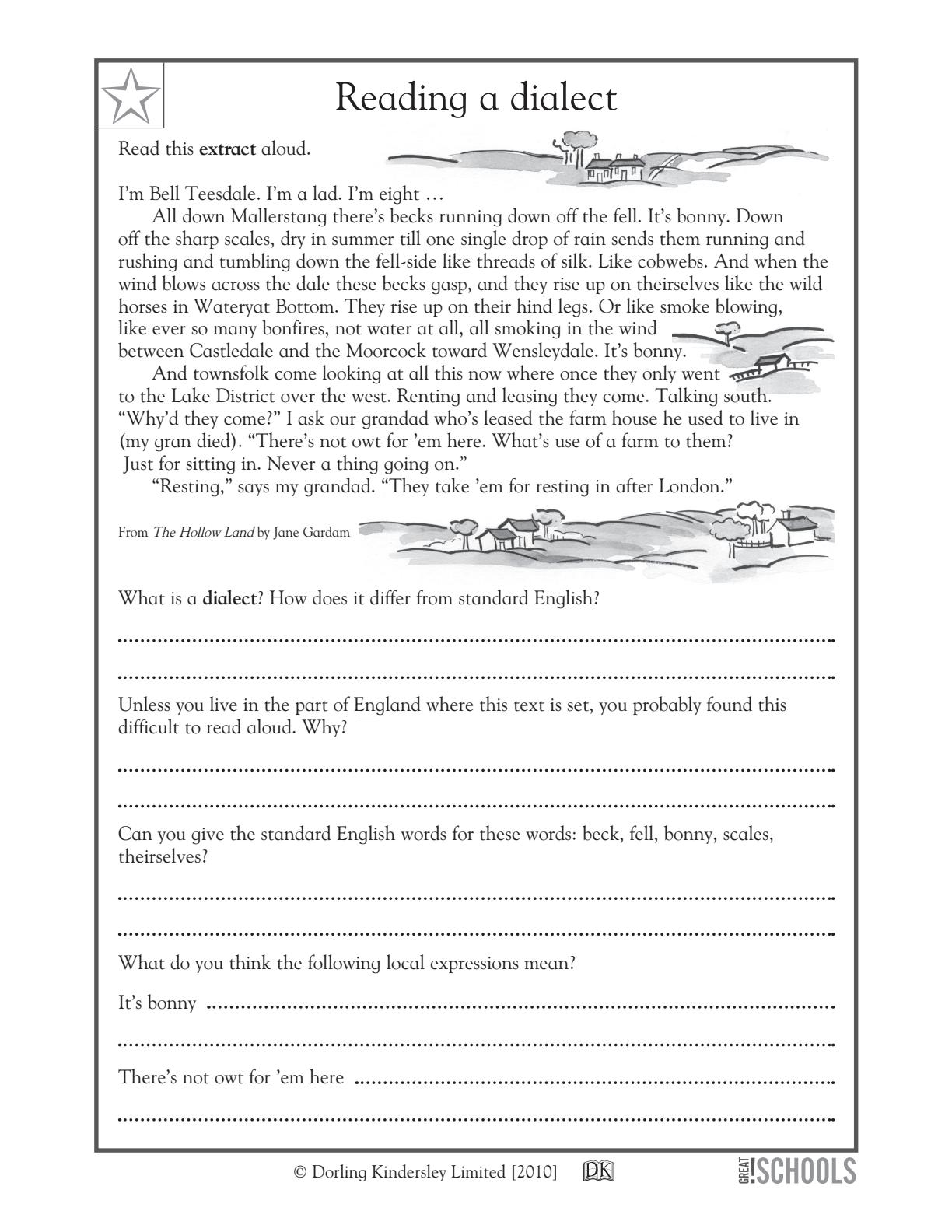 6Th Grade Reading Printable Worksheets