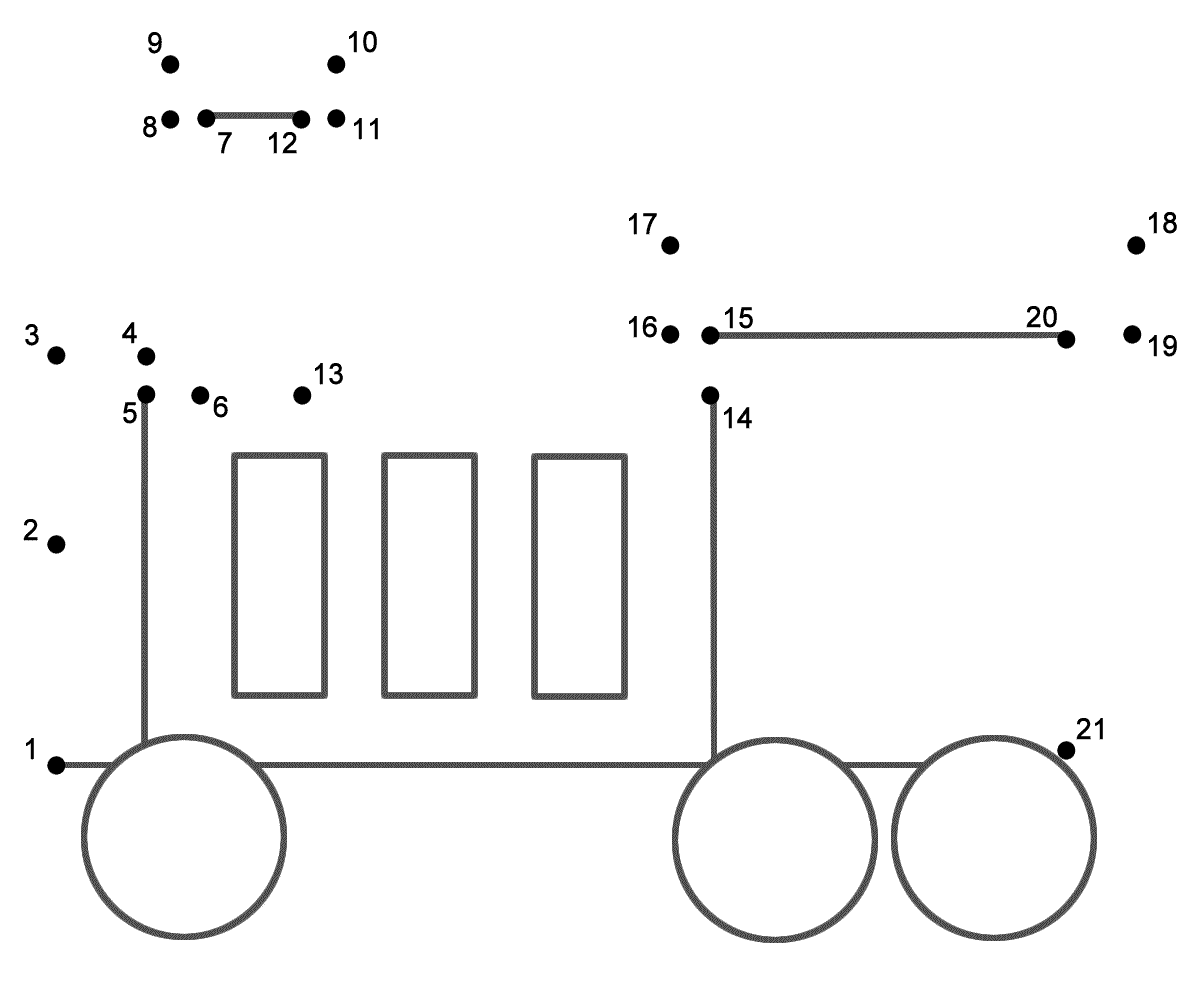 Train 1 Connect The Dots Count By 1 s Transportation 