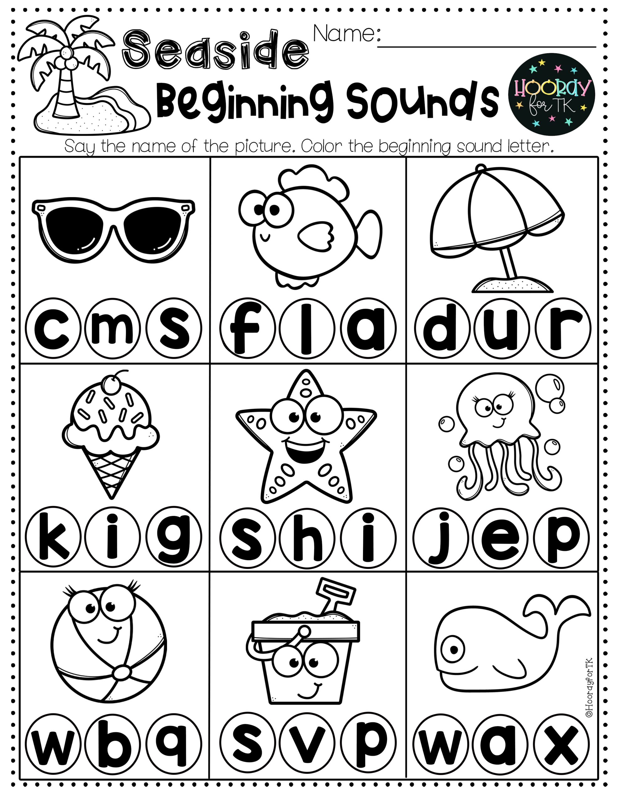 Kindergarten Summer Worksheets Printable