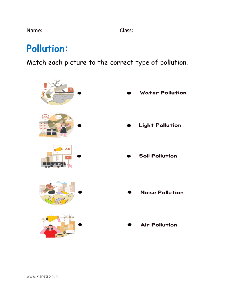 Earth Science Free Printable Worksheets Air Pollution