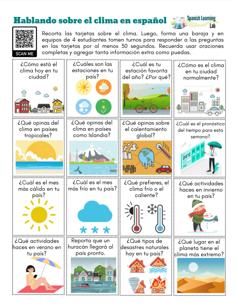 English For Spanish Speakers Conversation Printable Worksheets