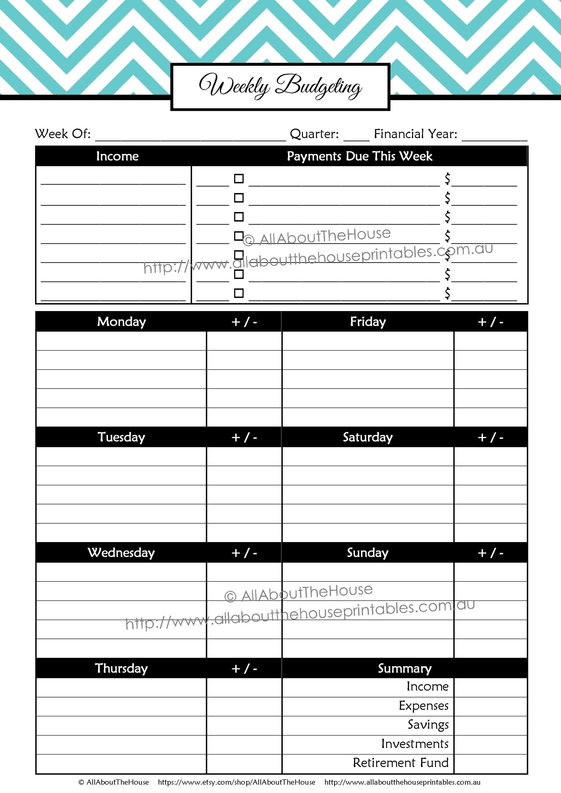 Dave Ramsey Budgeting Printable Worksheets Bi Weekly