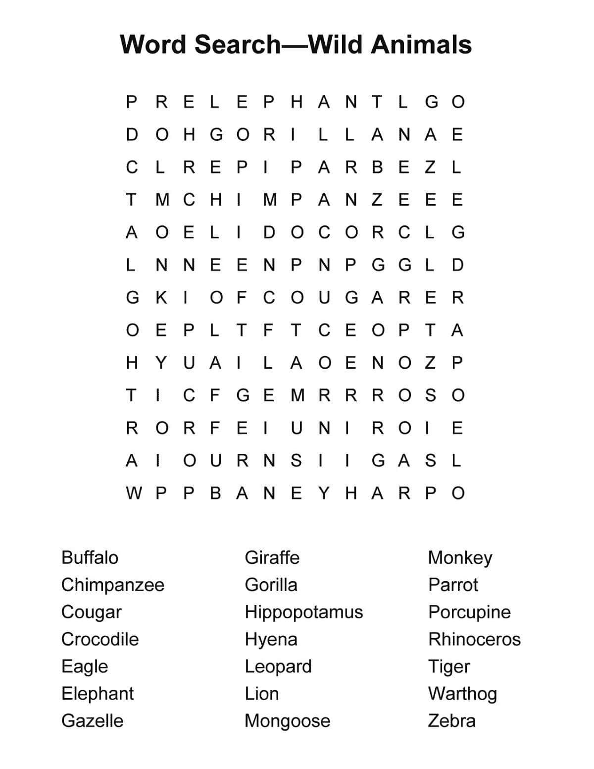 6Th Grade Word Search Printable Coloring Worksheets