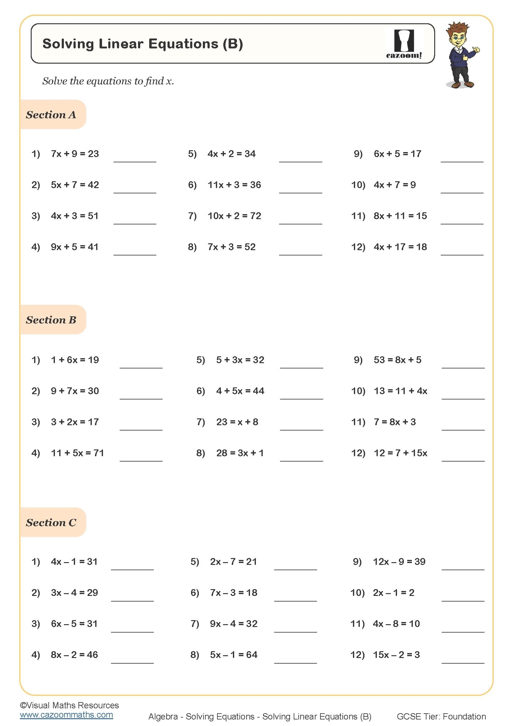 7Th Grade Math Practice Printable Worksheets