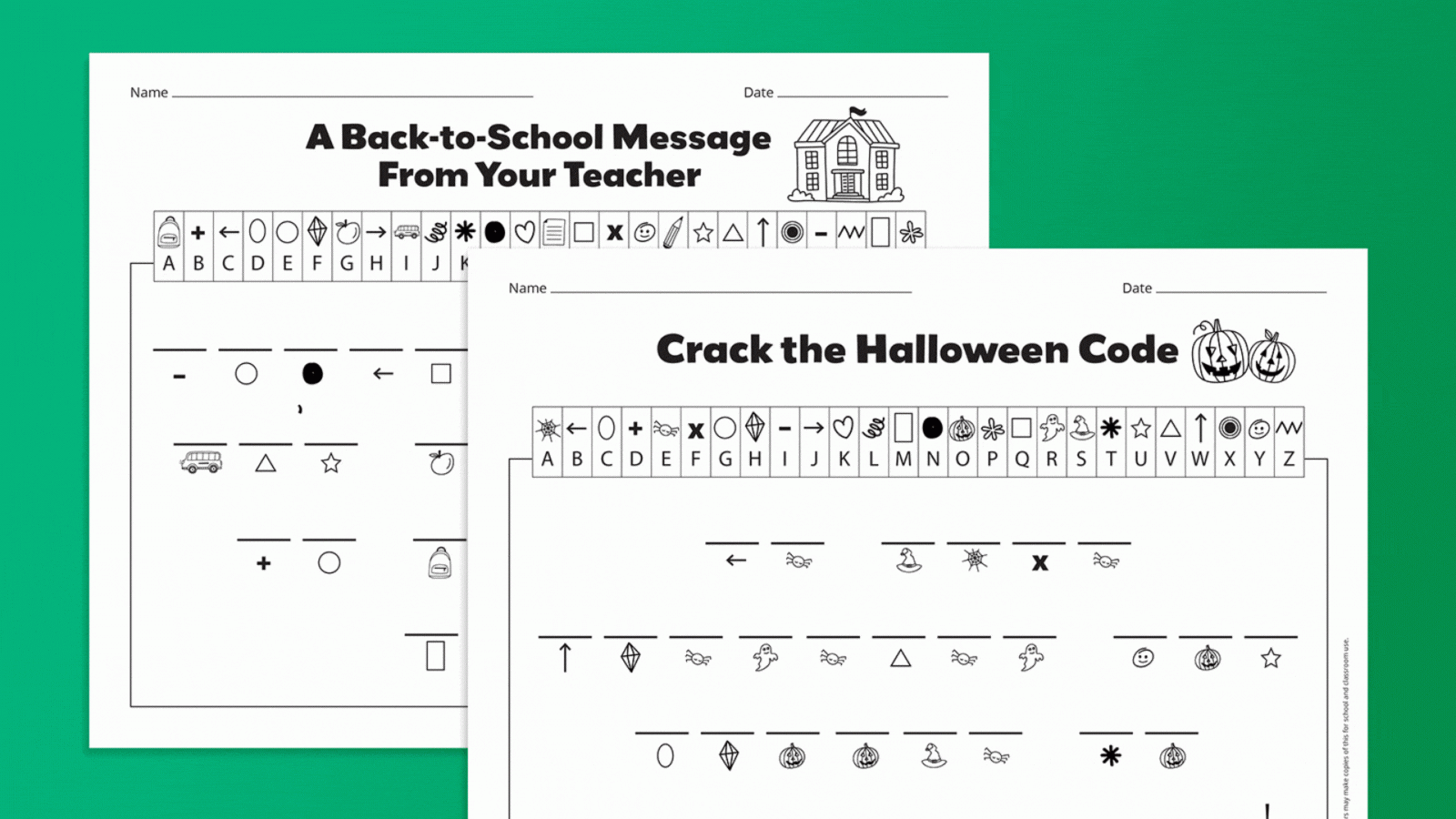 Decoder Worksheets Crack The Code Worksheets Printable