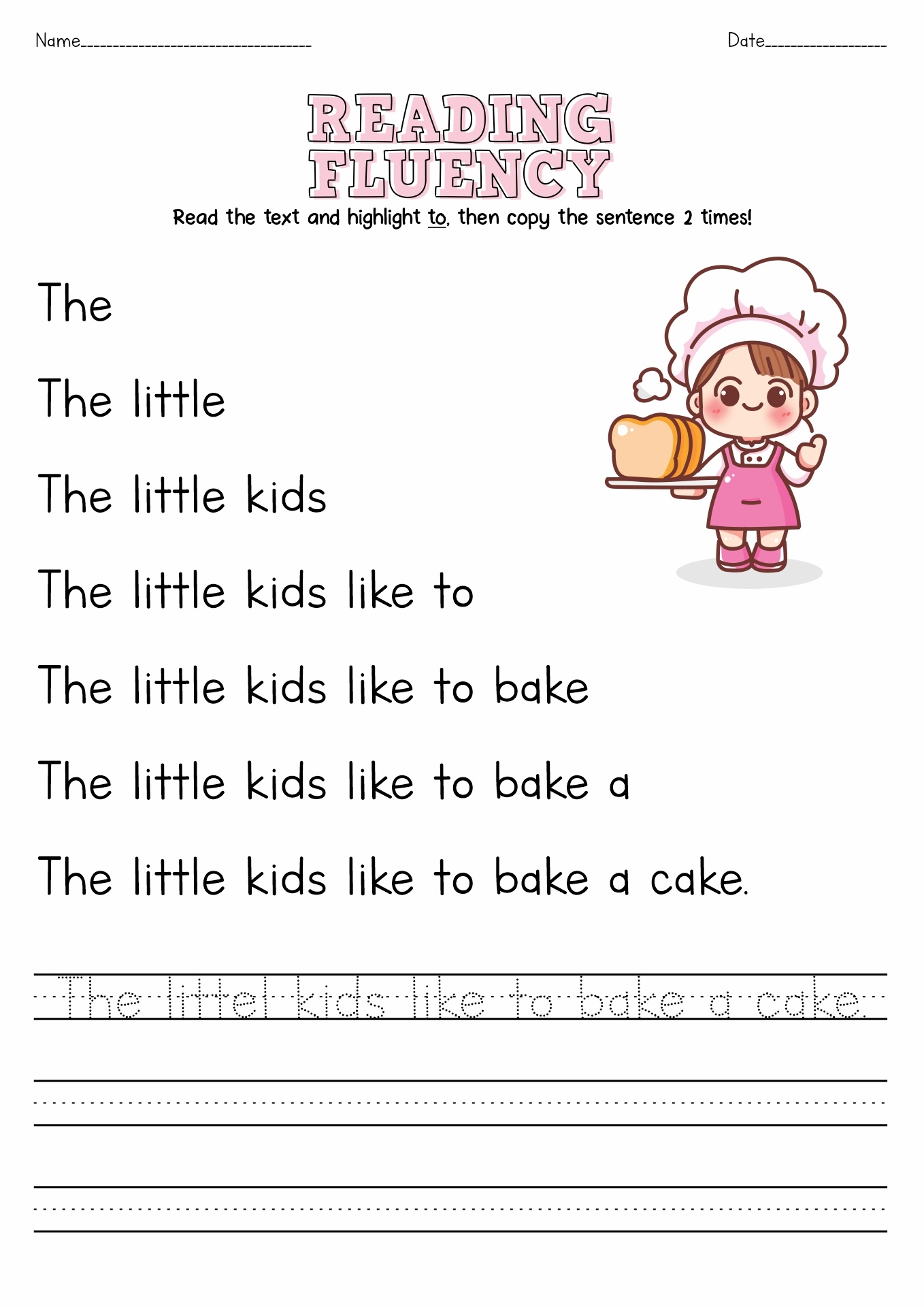 1St Grade Ready Printable Worksheets