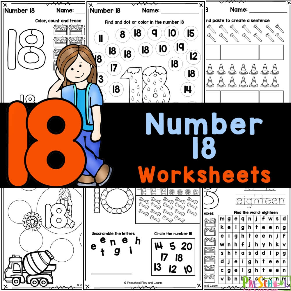 17 And 18 Worksheets Printable